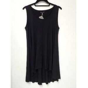Eileen Fisher Women's Black High-Low Boxy Tank Top Size XS & S